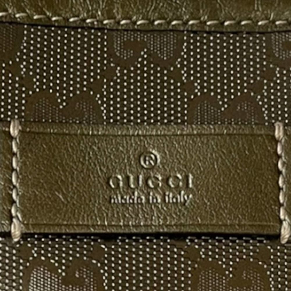 Gucci Imprime Gunmetal GG Coated Canvas Tote Handbag Shoulder Bag Medium - Picture 3 of 12